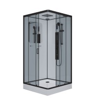 Душевая кабина Niagara Premium NG-6902-01GQ BLACK 100x100