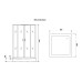 Душевая кабина Niagara Premium NG-6901-01GQ BLACK 90x90