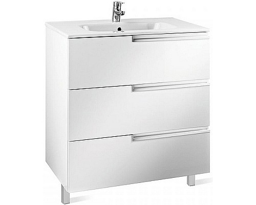 Тумба под раковину Roca Victoria Nord Ice Edition 80 ZRU9302835 Белый глянец