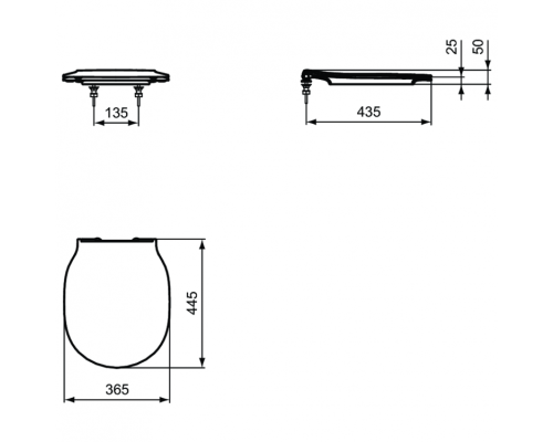 Комплект унитаза с инсталляцией Ideal Standard Connect Air E212101 с сиденьем Микролифт