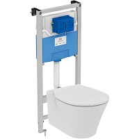 Комплект унитаза с инсталляцией Ideal Standard Connect Air с сиденьем Микролифт