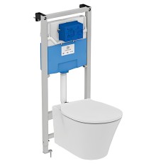 Комплект унитаза с инсталляцией Ideal Standard Connect Air с сиденьем Микролифт