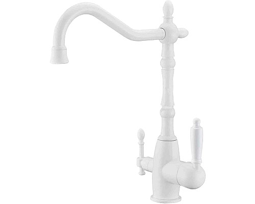 Смеситель для кухонной мойки ZORG Sanitary ZR 312 YF-33-WHITE