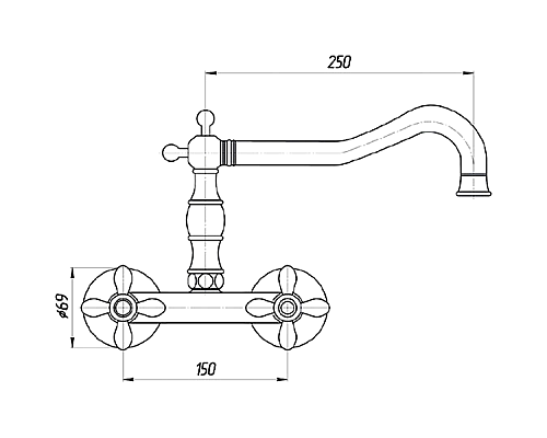 Смеситель для кухни Migliore Princeton Plus 18278 Золото