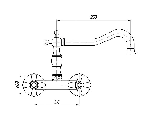 Смеситель для кухни Migliore Princeton Plus 18278 Золото