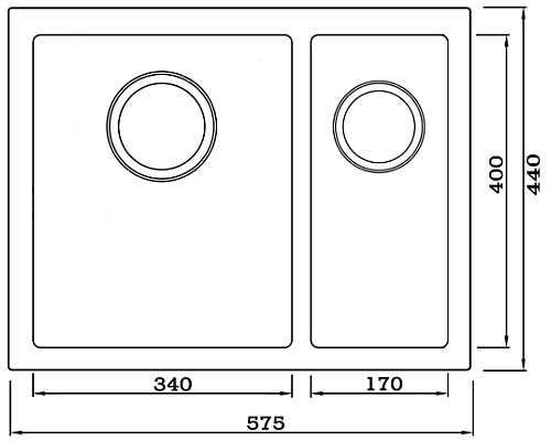 Кухонная мойка Seaman Eco Marino SME-575DR.A Нержавеющая сталь