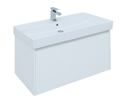 Тумба под раковину Aquanet Nova Lite 100 242580 подвесная Белая