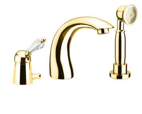 Смеситель на борт ванны Fiore Imperial Sky Swarovski® золото