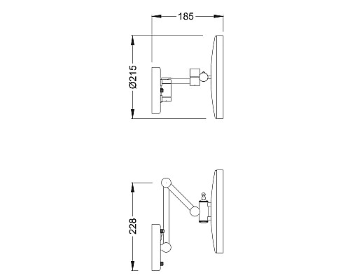 Зеркало с подсветкой Timo Nelson 150074/00 хром