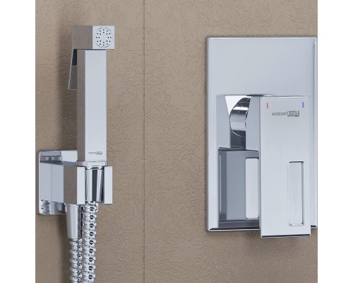 Гигиенический душ со смесителем WasserKRAFT Alme A15156 Хром