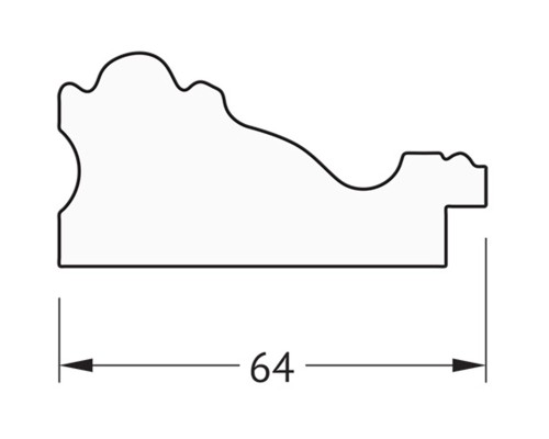 Зеркало Evoform Definite 75х75 BY 3237 в багетной раме - Версаль кракелюр 64 мм