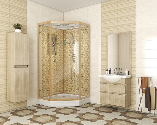 Душевая кабина Niagara Lux 100x100 NG-7702DG без гидромассажа