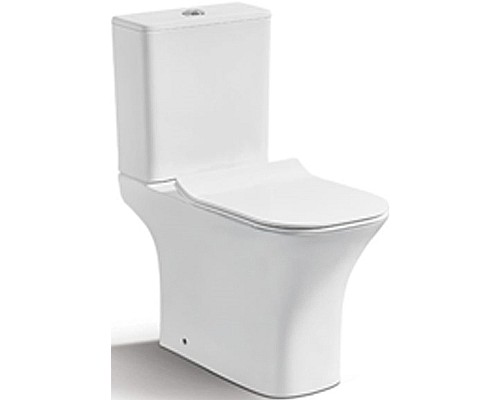 Унитаз компакт CeramaLux 1215-P с бачком и сиденьем Микролифт