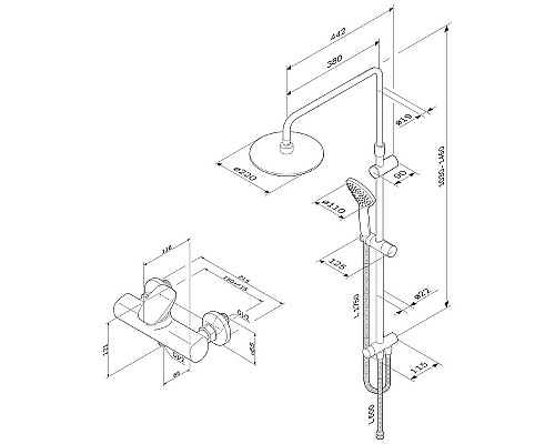 Душевая система AM.PM Spirit V2.0 F40870A24 Хром Душевая система AM.PM Spirit V2.0 F40870A24 Хром
