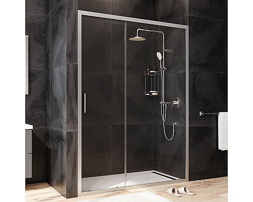 Душевая дверь AM.PM Gem 140 W90G-140-1-195MT профиль Хром матовый стекло прозрачное