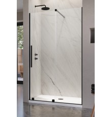 Дверь Furo DWJ Black 472x200 прозрачное 8 мм левая 1/2
