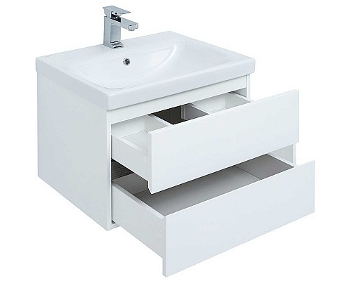 Тумба под раковину Aquanet Беркли 50 254288 подвесная Белый Дуб рошелье