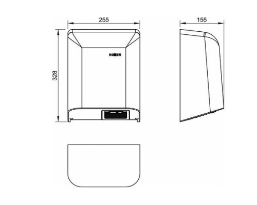 Сушилка для рук Nofer Big Flow 01451.W Белая
