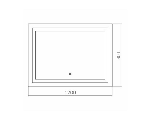 Зеркало Azario Ливия 120 ФР-1758 с подсветкой с сенсорным выключателем