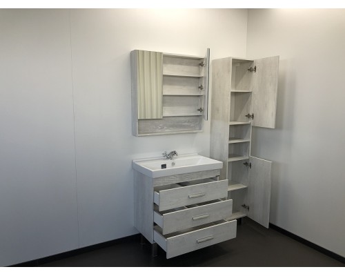 Тумба с раковиной Comforty Никосия 80Н 00004142204 Дуб белый