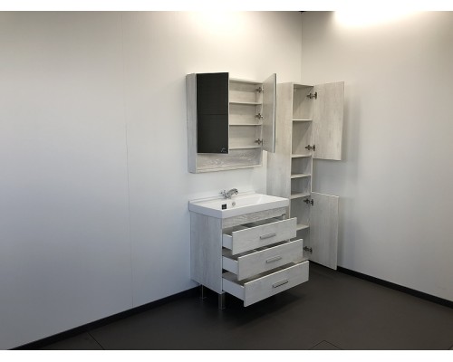 Тумба с раковиной Comforty Никосия 80Н 00004142204 Дуб белый