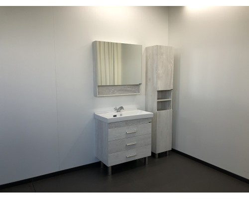 Тумба с раковиной Comforty Никосия 80Н 00004142204 Дуб белый