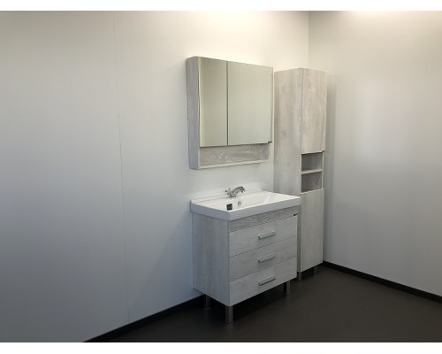 Тумба с раковиной Comforty Никосия 80Н 00004142204 Дуб белый