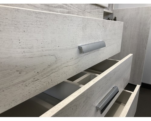 Тумба с раковиной Comforty Никосия 80Н 00004142204 Дуб белый