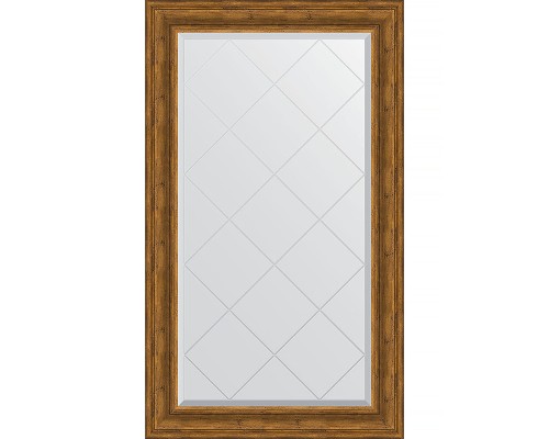 Зеркало Evoform Exclusive-G 134х79 BY 4247 с гравировкой в багетной раме - Травленая бронза 99 мм