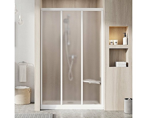 Душевая дверь Ravak Supernova ASDP3-130 00VJ01R2ZG профиль Белый стекло Grape