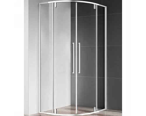 Душевой уголок AQUAme 90x90 профиль Хром стекло прозрачное