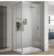 Душевой уголок Vincea Slim-U 90x90 профиль Хром стекло прозрачное