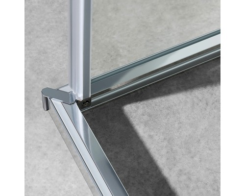Душевой уголок Vincea Slim-U 90x90 профиль Хром стекло прозрачное
