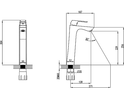 Смеситель Lemark Unit LM4509C для раковины