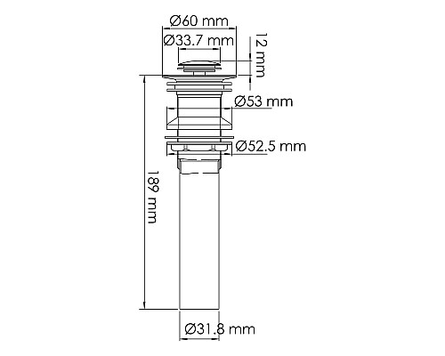 Донный клапан WasserKRAFT A249 Click-Clack Хром