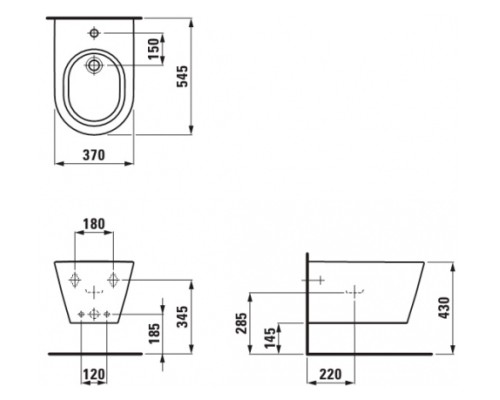 Биде Laufen Kartell by Laufen 8.3033.1.000.302.1