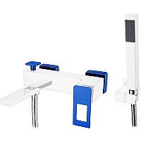 Смеситель для ванны Boheme Q 143-CRBlue Хром Синий