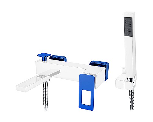 Смеситель для ванны Boheme Q 143-CRBlue Хром Синий