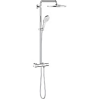 Душевая система Grohe Rainshower SmartActive 26647LS0 с термостатом Белая луна Хром