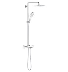 Душевая система Grohe Rainshower SmartActive с термостатом Белая луна Хром