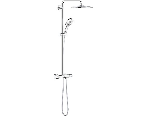 Душевая система Grohe Rainshower SmartActive 26647LS0 с термостатом Белая луна Хром