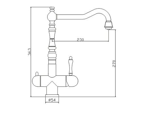 Смеситель для кухни Seaman Eco Venice SSN-1017-SS (SSN-1017) Сталь