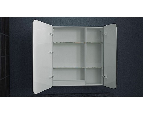 Зеркальный шкаф Art&Max Verona AM-Ver-700-800-2D-L-DS-F с подсветкой с сенсорным выключателем Белый