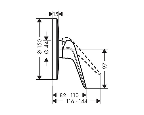 Смеситель для душа Hansgrohe Novus 71065000