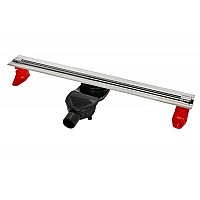 Душевой лоток BERGES SUPER Slim 800 матовый хром боковой