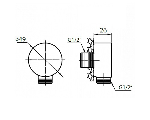 Шланговое подсоединение Cezares Articoli Vari CZR-C-AI1-02 Бронза