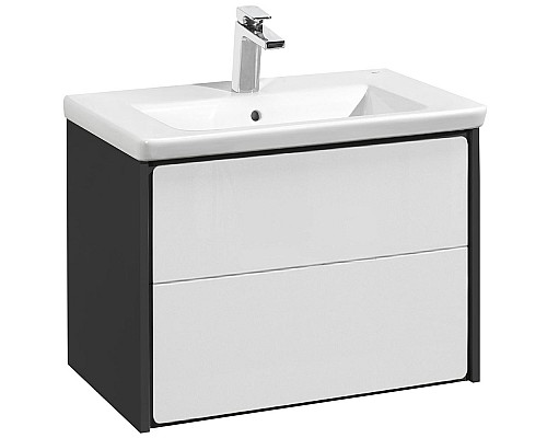 Тумба под раковину Roca Ronda 60 ZRU9302963 подвесная Белый глянец Антрацит
