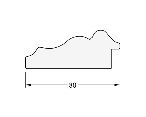 Зеркало Evoform Exclusive-G Floor 201х111 BY 6357 с гравировкой в багетной раме - Римское золото 88 мм