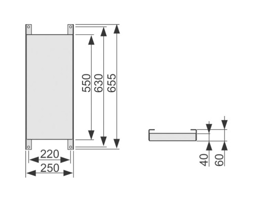 Монтажная панель TECE 9042003 