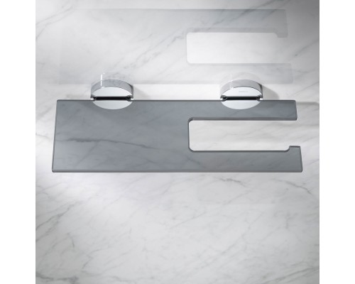 Держатель туалетной бумаги Keuco Edition 90 19073 018000 с полочкой Хром Серый